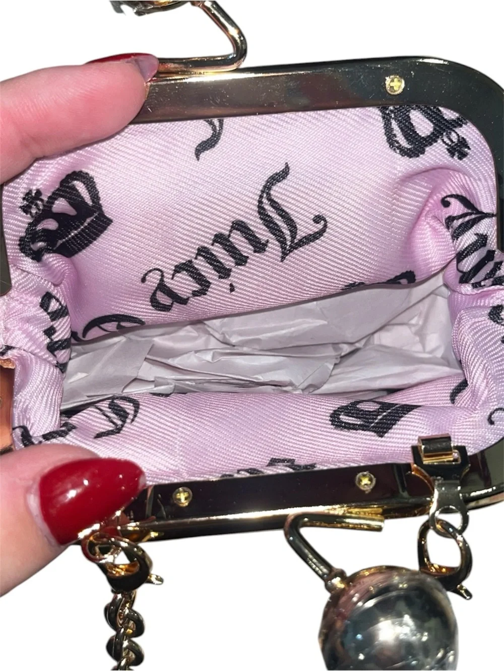 JUICY COUTURE The Glam Kisslock Coin Purse